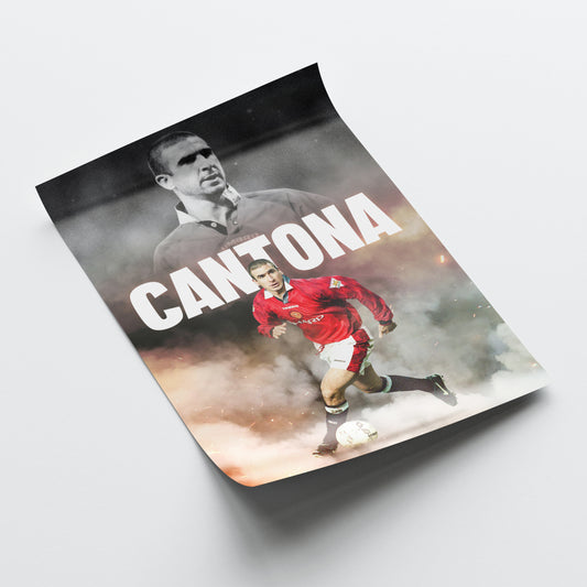 Eric Cantona - Man United Poster