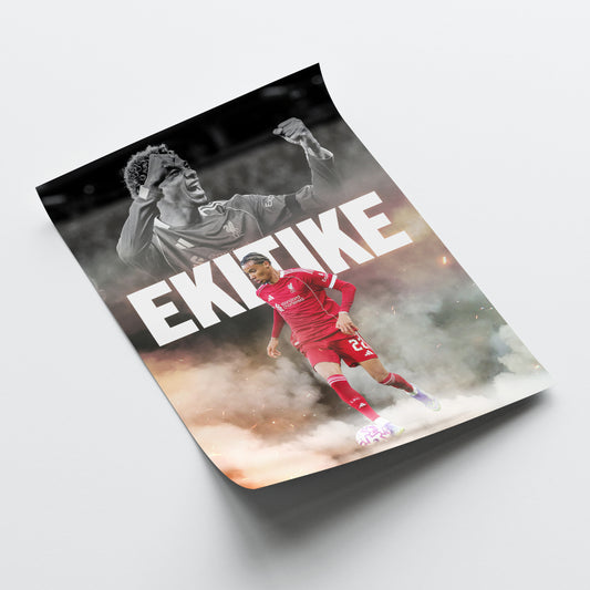 Hugo Ekitike - Liverpool Poster