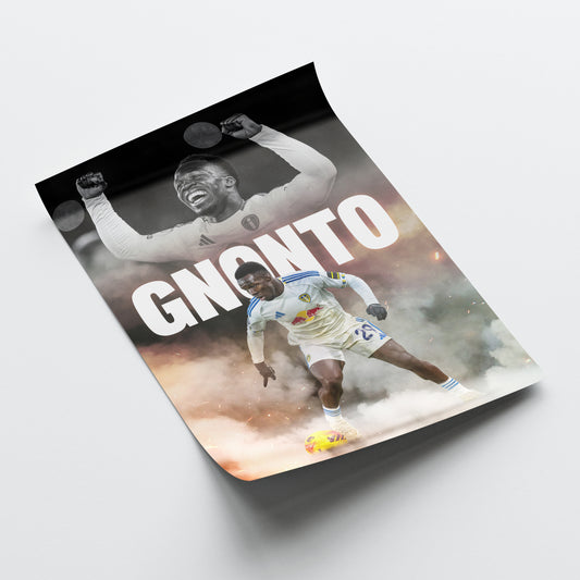 Wilfried Gnonto - Leeds United Poster