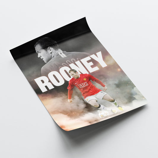 Wayne Rooney - Man United Poster