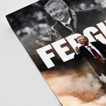 Sir Alex Ferguson - Man United Poster