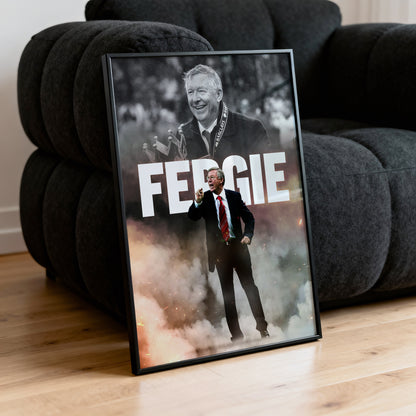 Sir Alex Ferguson - Man United Poster