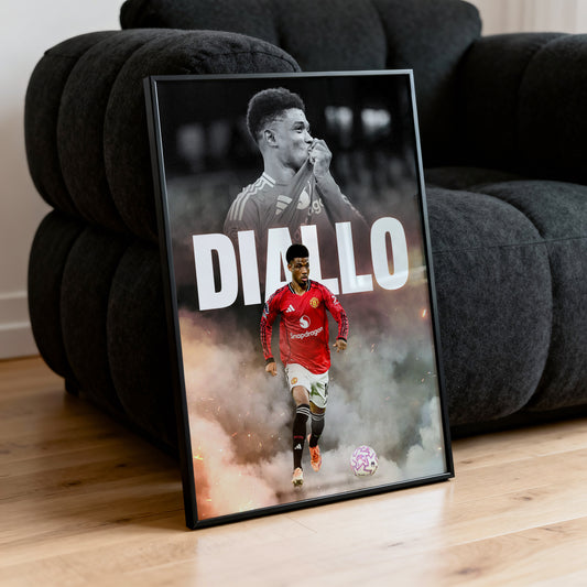Amad Diallo - Man United Poster