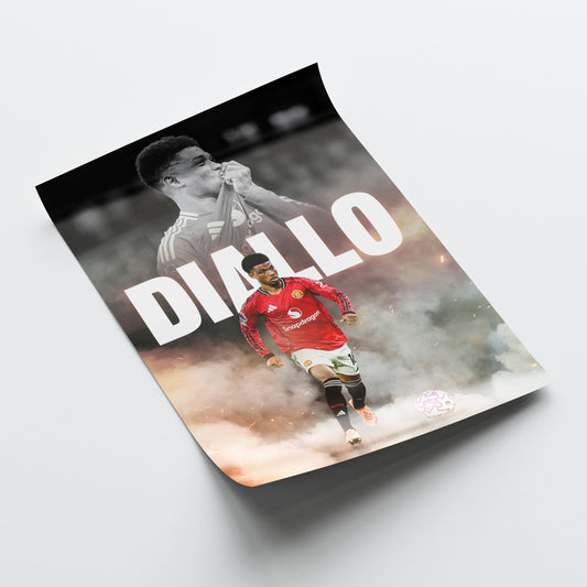 Amad Diallo - Man United Poster