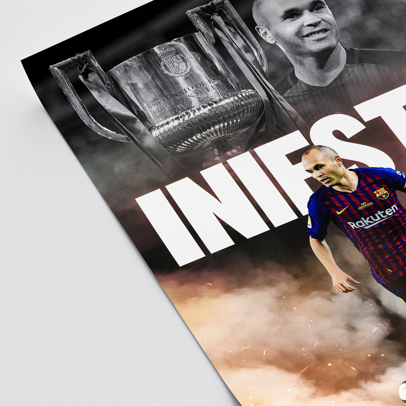Andrés Iniesta - Barcelona Poster