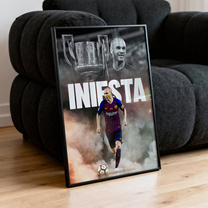 Andrés Iniesta - Barcelona Poster