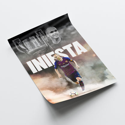 Andrés Iniesta - Barcelona Poster