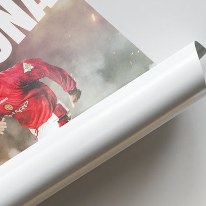 Eric Cantona - Man United Poster