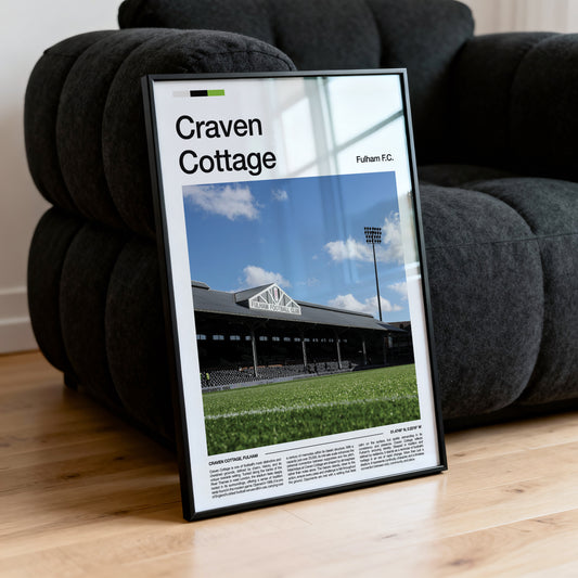 Craven Cottage - Stadium Poster