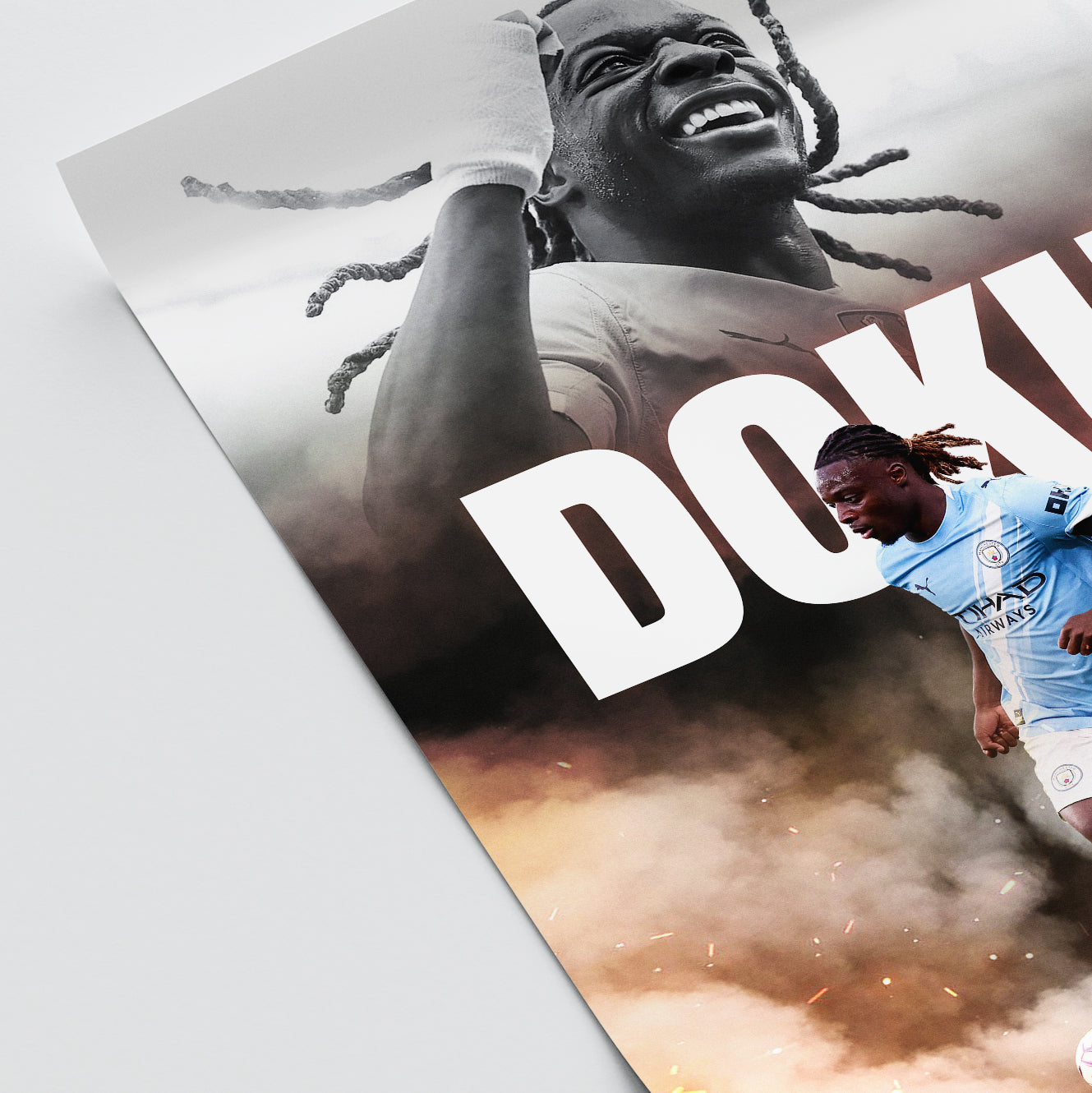 Jeremy Doku - Man City Poster