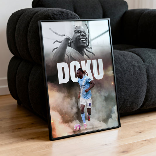 Jeremy Doku - Man City Poster
