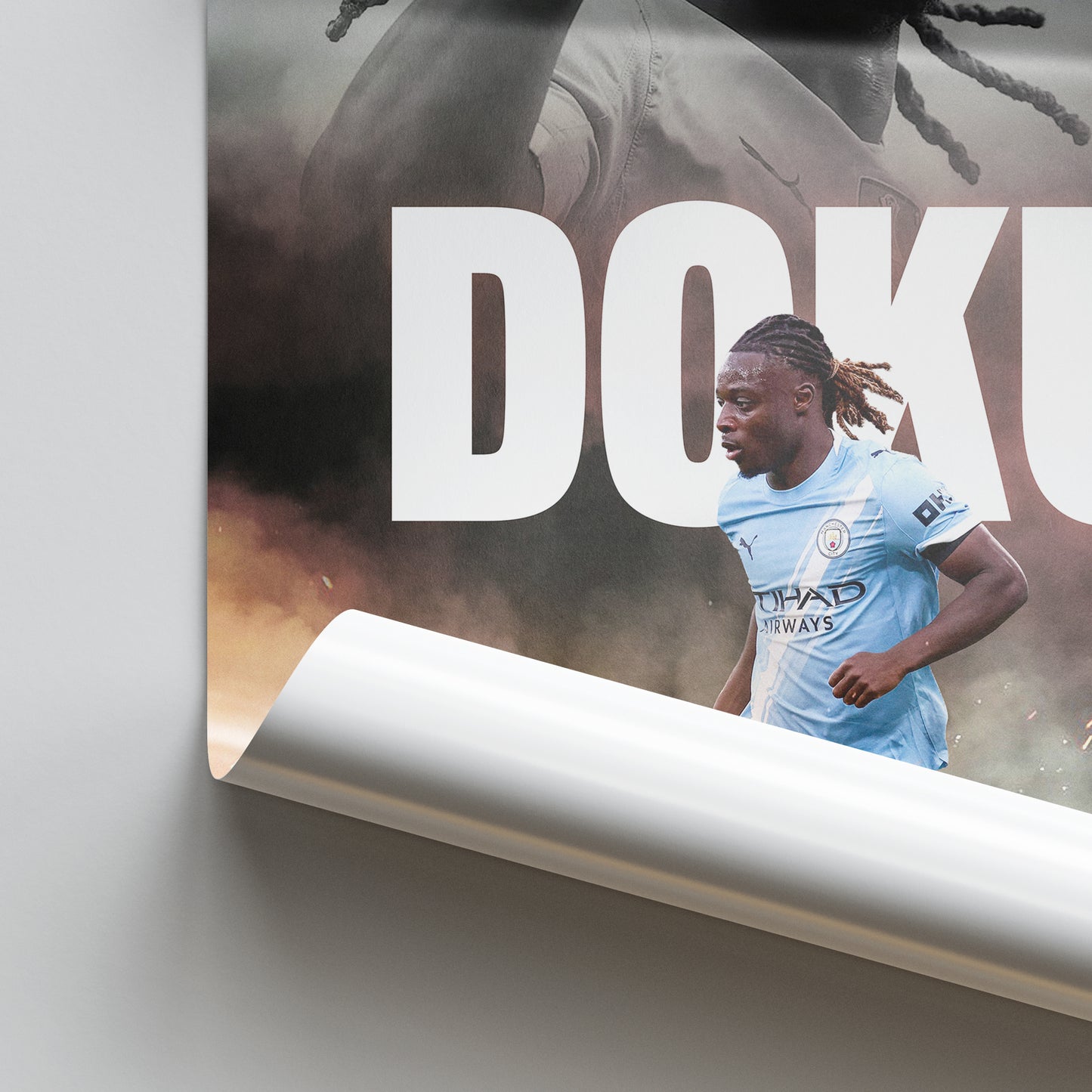 Jeremy Doku - Man City Poster