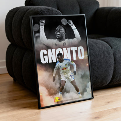 Wilfried Gnonto - Leeds United Poster