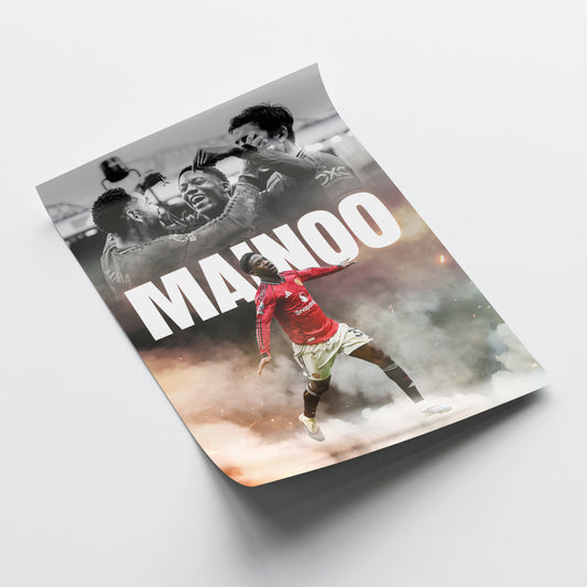 Kobbie Mainoo - Man United Poster