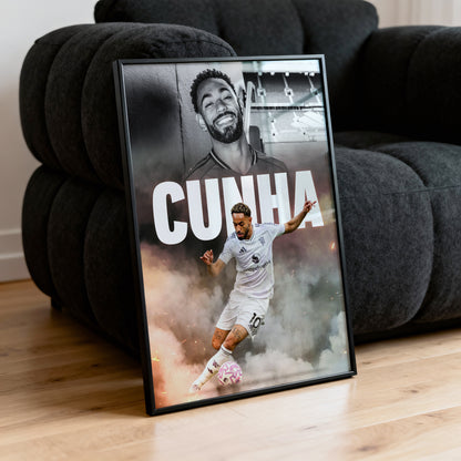 Matheus Cunha - Man United Poster