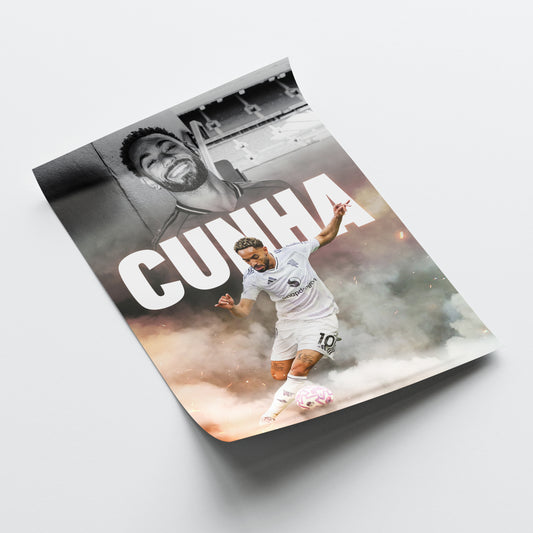 Matheus Cunha - Man United Poster