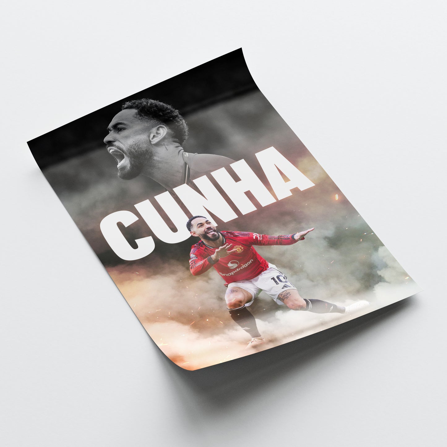 Matheus Cunha - Man United Poster