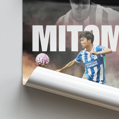 Kaoru Mitoma - Brighton Poster