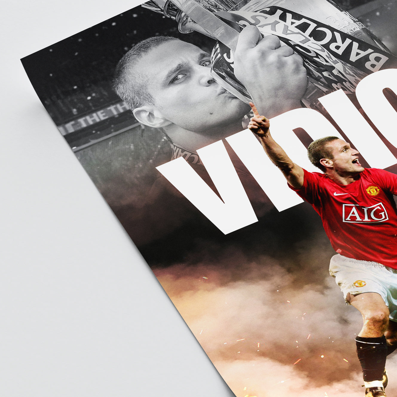Nemanja Vidic - Man United Poster