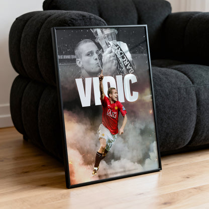Nemanja Vidic - Man United Poster