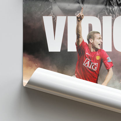 Nemanja Vidic - Man United Poster
