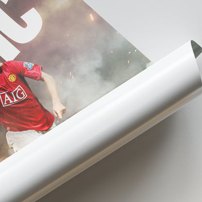 Nemanja Vidic - Man United Poster