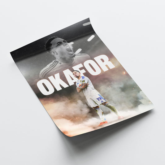 Noah Okafor - Leeds United Poster