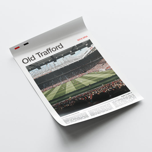 Old Trafford - Stadium Poster