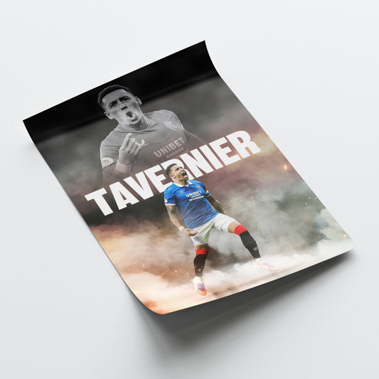 James Tavernier - Rangers Poster
