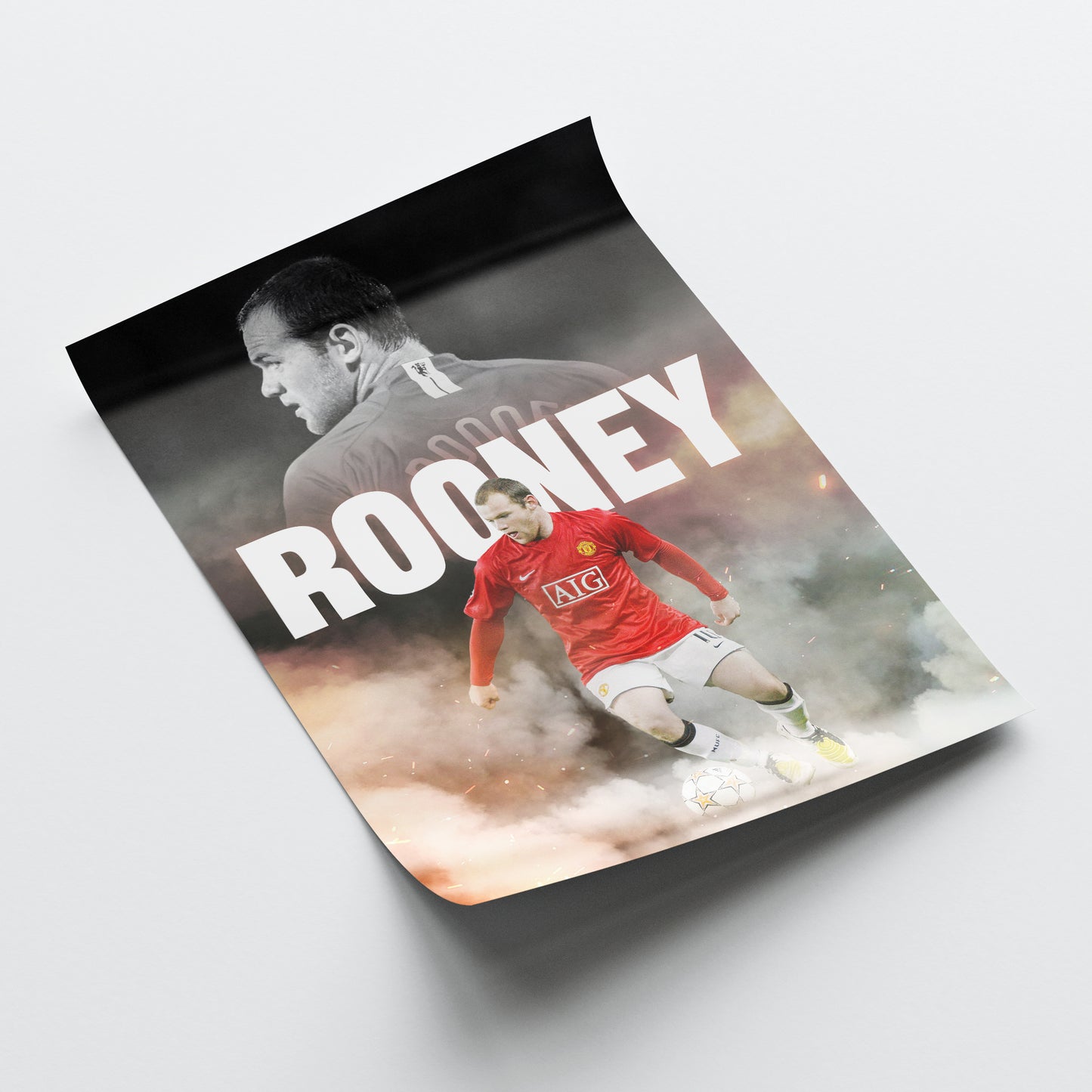 Wayne Rooney - Man United Poster