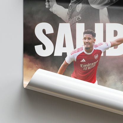William Saliba - Arsenal Poster