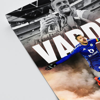 Jamie Vardy - Leicester City Poster