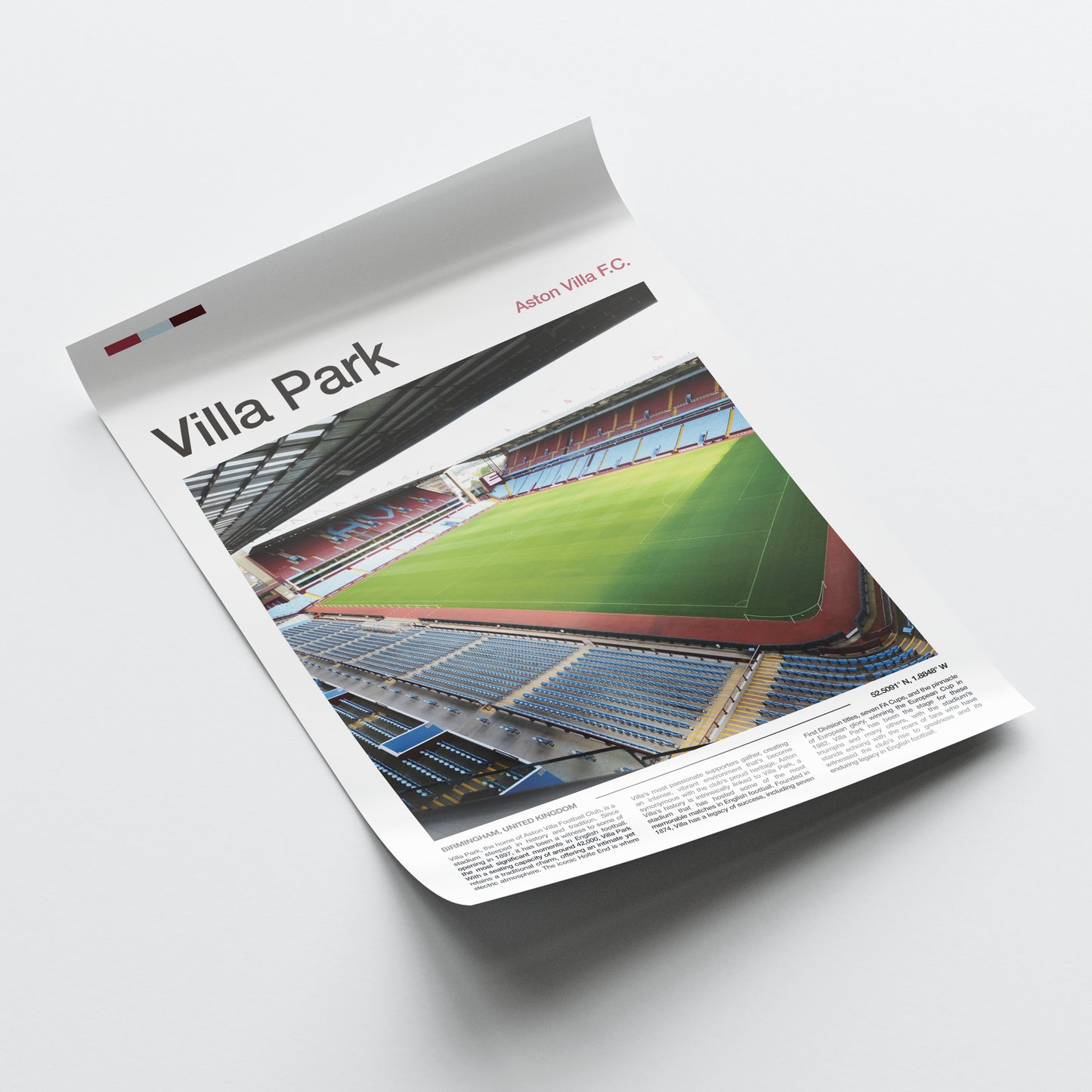 Villa Park - Stadium Poster