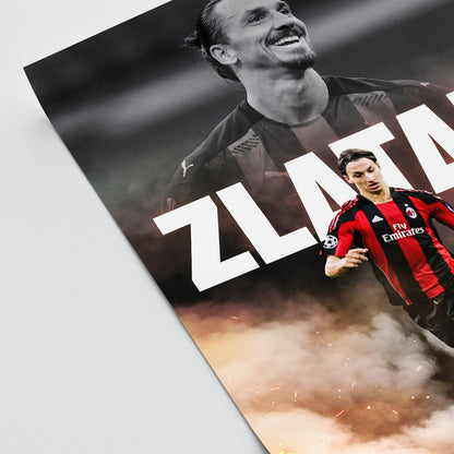 Zlatan Ibrahimovic - AC Milan Poster