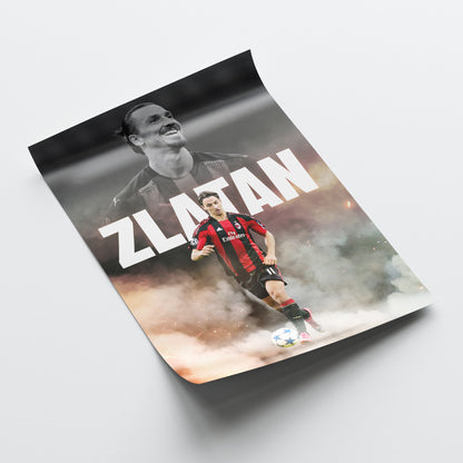 Zlatan Ibrahimovic - AC Milan Poster